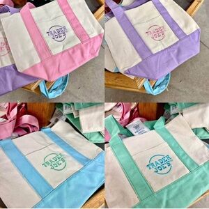 Trader Joe’s Mini Pastel Canvas Tote Bag